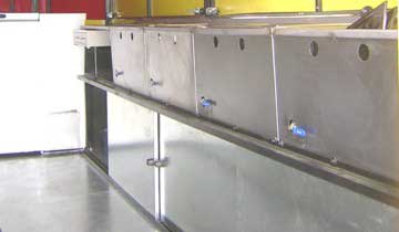 4 Division bain marie in trailer