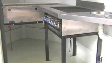 Venter trailer kitted by us with bane marie